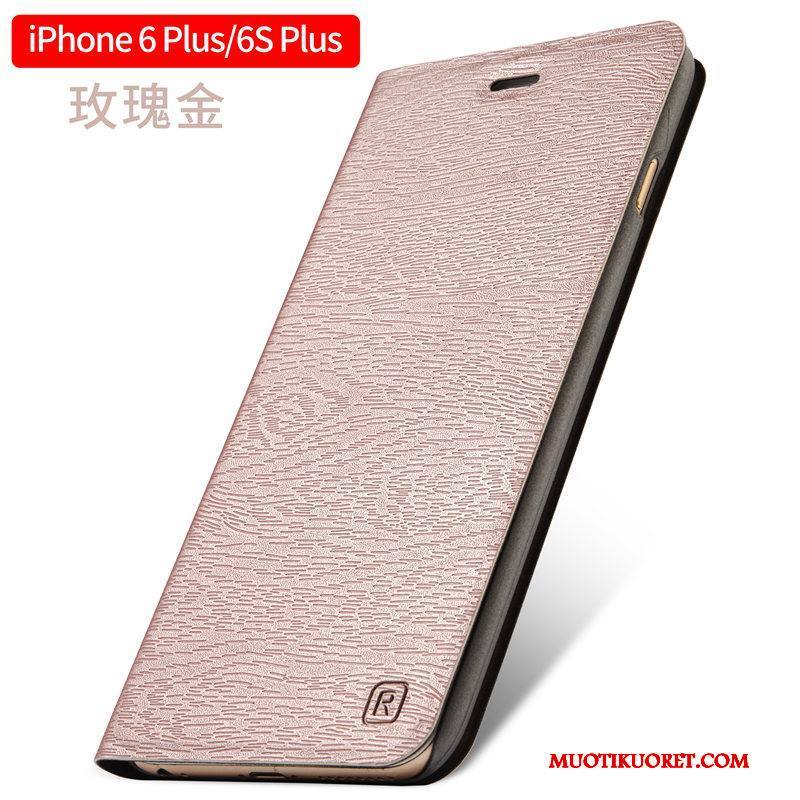 iPhone 6/6s Plus Kuori Murtumaton Nahkakotelo Sininen Puhelimen Kuoret Simpukka Suojaus