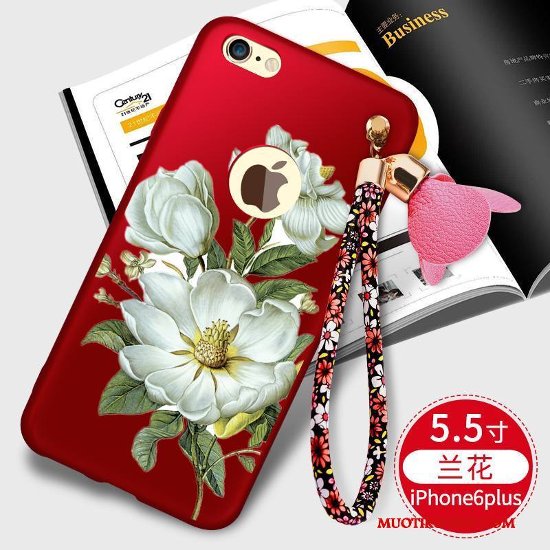 iPhone 6/6s Plus Kuori Musta Persoonallisuus Trendi Silikoni Puhelimen Kuoret All Inclusive Kotelo