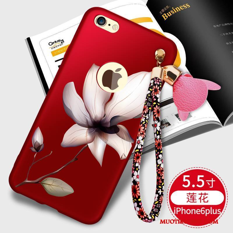 iPhone 6/6s Plus Kuori Musta Persoonallisuus Trendi Silikoni Puhelimen Kuoret All Inclusive Kotelo