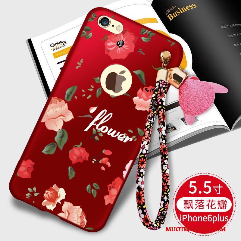 iPhone 6/6s Plus Kuori Musta Persoonallisuus Trendi Silikoni Puhelimen Kuoret All Inclusive Kotelo