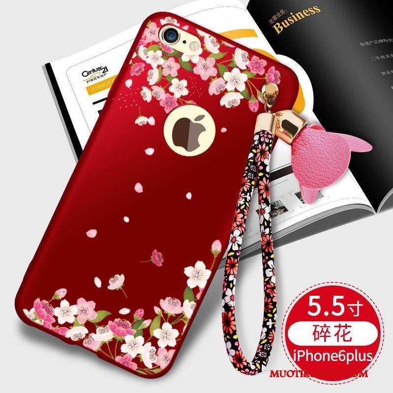 iPhone 6/6s Plus Kuori Musta Persoonallisuus Trendi Silikoni Puhelimen Kuoret All Inclusive Kotelo