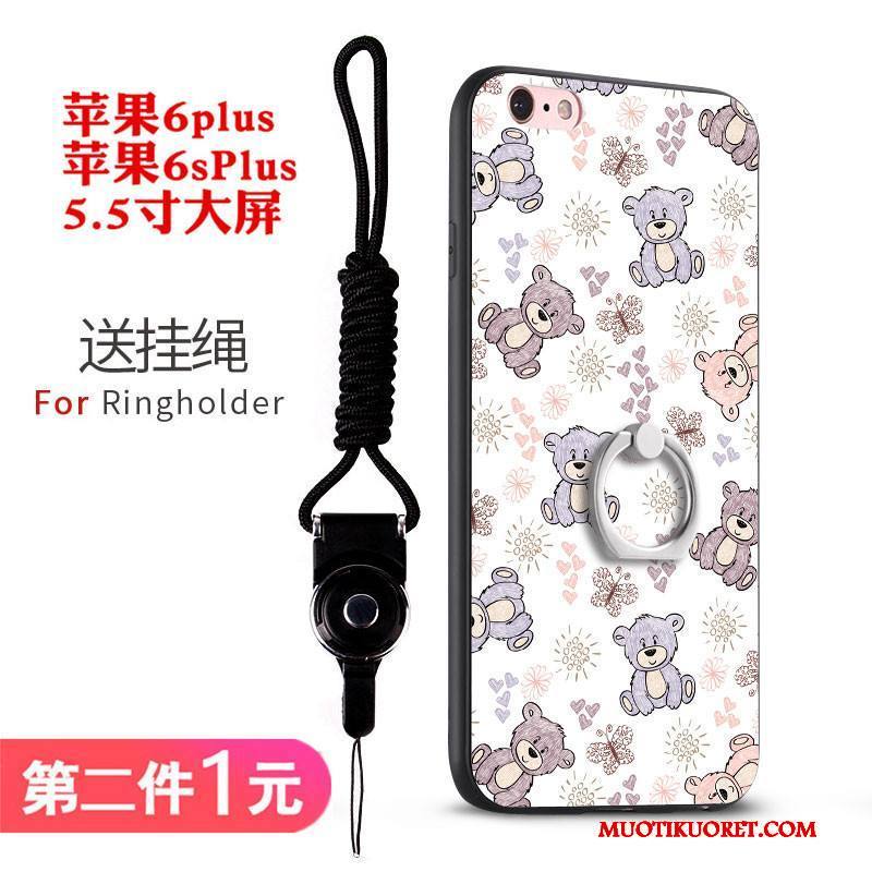 iPhone 6/6s Plus Kuori Trendi Suojaus Murtumaton All Inclusive Valkoinen Puhelimen Silikoni