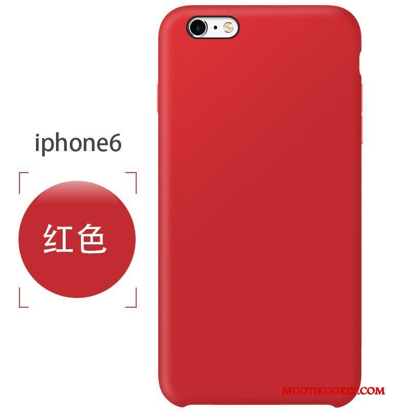iPhone 6/6s Silikoni Jauhe Puhelimen Kuoret Kuori Pesty Suede Pehmeä Neste Suojaus