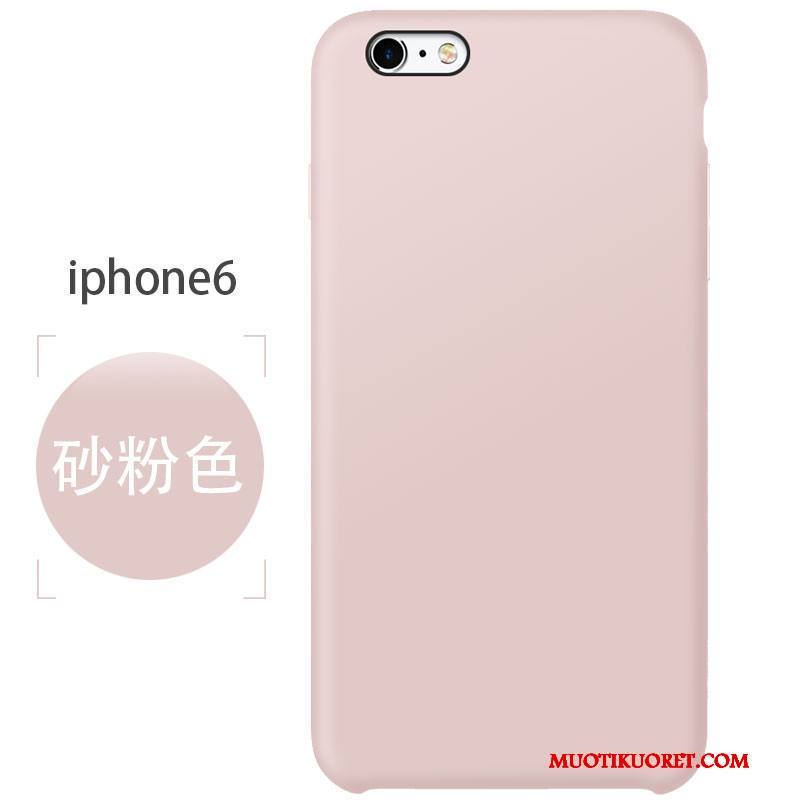 iPhone 6/6s Silikoni Jauhe Puhelimen Kuoret Kuori Pesty Suede Pehmeä Neste Suojaus