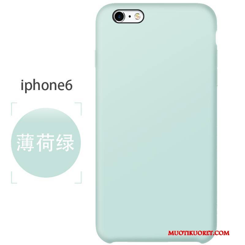 iPhone 6/6s Silikoni Jauhe Puhelimen Kuoret Kuori Pesty Suede Pehmeä Neste Suojaus