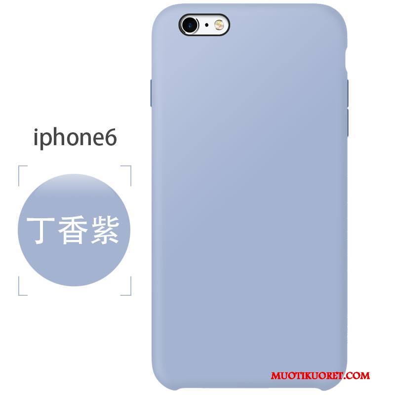 iPhone 6/6s Silikoni Jauhe Puhelimen Kuoret Kuori Pesty Suede Pehmeä Neste Suojaus