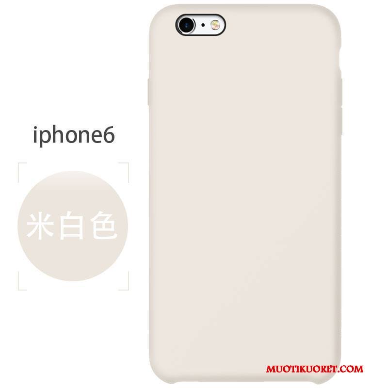 iPhone 6/6s Silikoni Jauhe Puhelimen Kuoret Kuori Pesty Suede Pehmeä Neste Suojaus