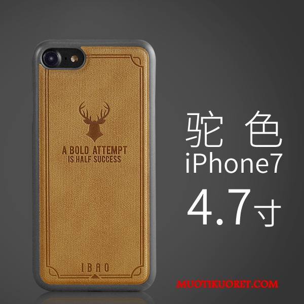 iPhone 7 Kuori All Inclusive Nahkakotelo Puhelimen Kuoret Vuosikerta Ultra Ohut Suojaus