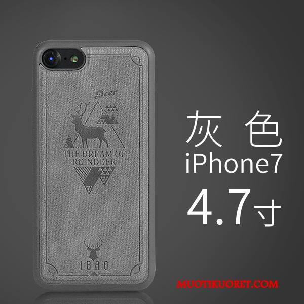 iPhone 7 Kuori All Inclusive Nahkakotelo Puhelimen Kuoret Vuosikerta Ultra Ohut Suojaus