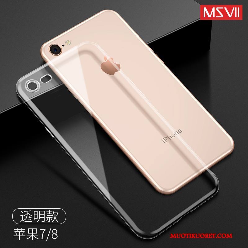 iPhone 7 Kuori Kotelo All Inclusive Läpinäkyvä Murtumaton Punainen Uusi Puhelimen Kuoret