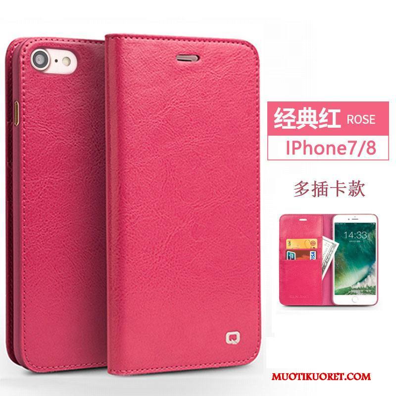 iPhone 7 Kuori Liiketoiminta Aito Nahka Kuoret Nahkakotelo Puhelimen Kuoret Suojaus