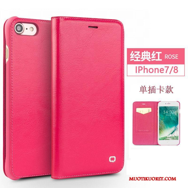 iPhone 7 Kuori Liiketoiminta Aito Nahka Kuoret Nahkakotelo Puhelimen Kuoret Suojaus