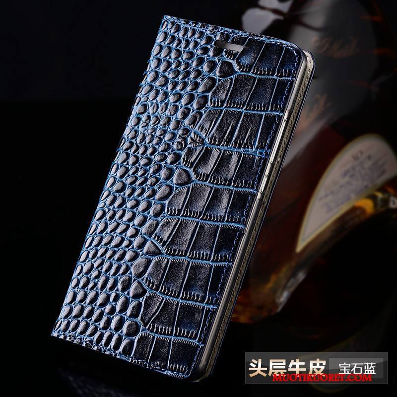 iPhone 7 Kuori Luova Kuoret Murtumaton Puhelimen Kuoret Kotelo Nahkakotelo Musta