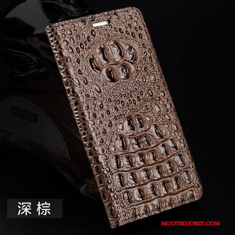 iPhone 7 Kuori Luova Kuoret Murtumaton Puhelimen Kuoret Kotelo Nahkakotelo Musta