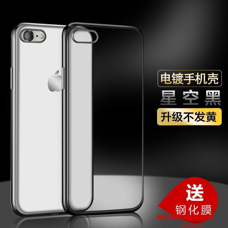 iPhone 7 Kuori Läpinäkyvä Silikoni Kotelo Kulta Puhelimen Kuoret Uusi Murtumaton