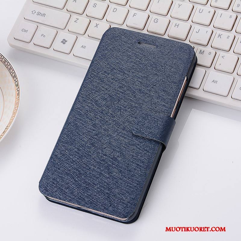iPhone 7 Kuori Nahkakotelo Suojaus Simpukka Puhelimen Kuoret Murtumaton Sininen