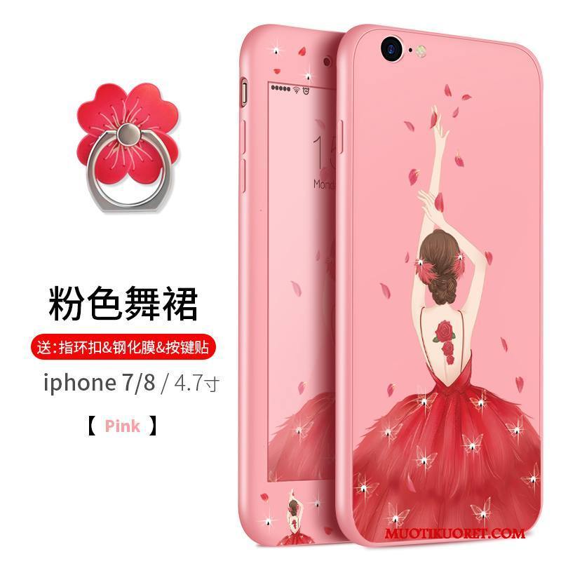 iPhone 7 Kuori Pehmeä Neste Silikoni All Inclusive Ripustettavat Koristeet Puhelimen Kuoret Murtumaton Kotelo