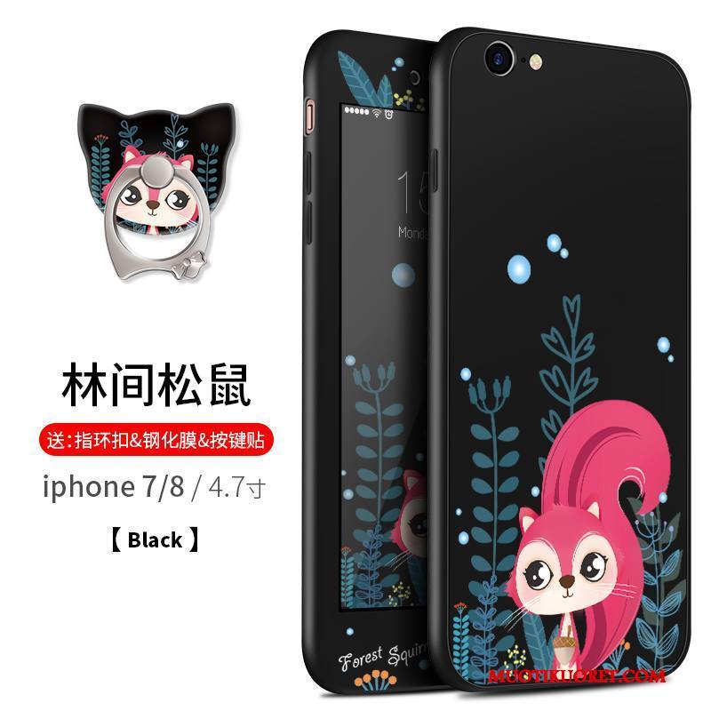 iPhone 7 Kuori Pehmeä Neste Silikoni All Inclusive Ripustettavat Koristeet Puhelimen Kuoret Murtumaton Kotelo