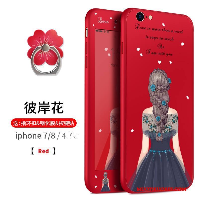 iPhone 7 Kuori Pehmeä Neste Silikoni All Inclusive Ripustettavat Koristeet Puhelimen Kuoret Murtumaton Kotelo
