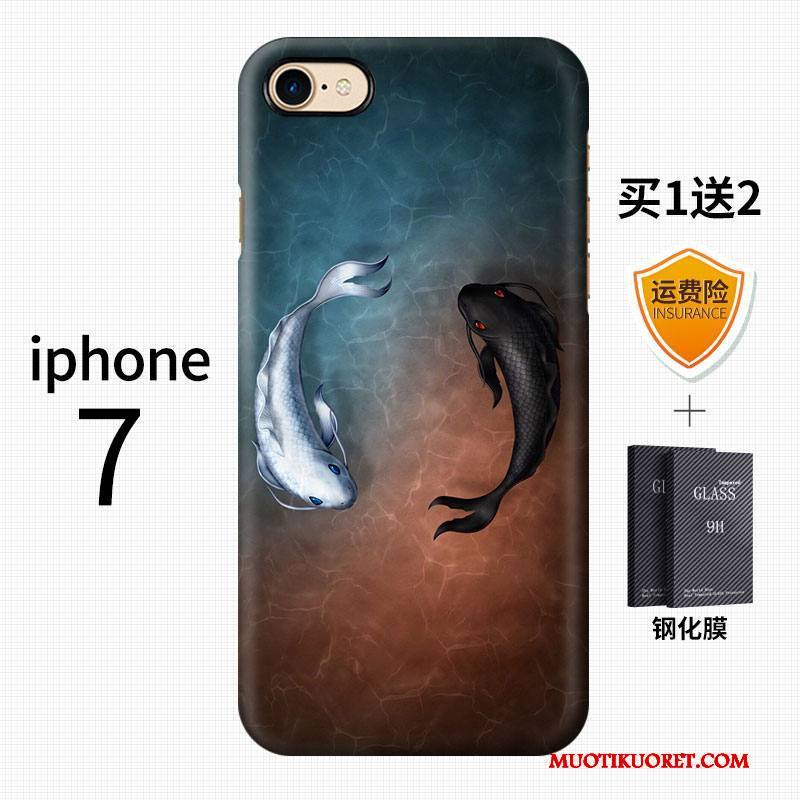 iPhone 7 Kuori Pesty Suede Taide Trendi Puhelimen Kuoret Murtumaton Monivärinen Kiinalainen Tyyli