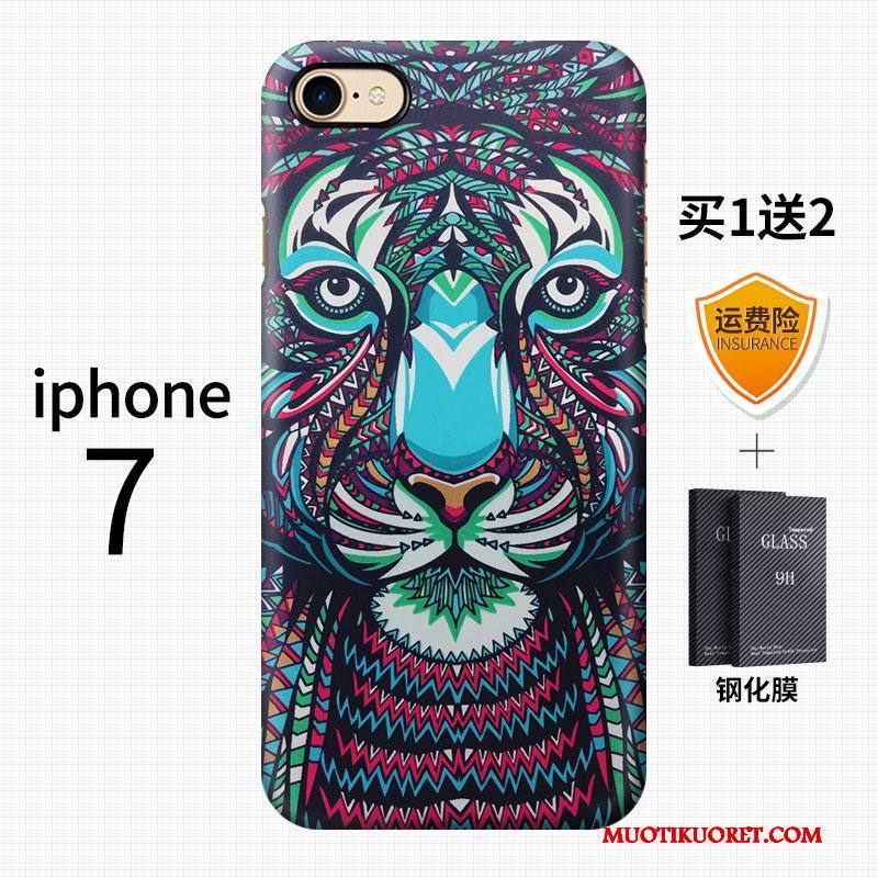 iPhone 7 Kuori Pesty Suede Taide Trendi Puhelimen Kuoret Murtumaton Monivärinen Kiinalainen Tyyli