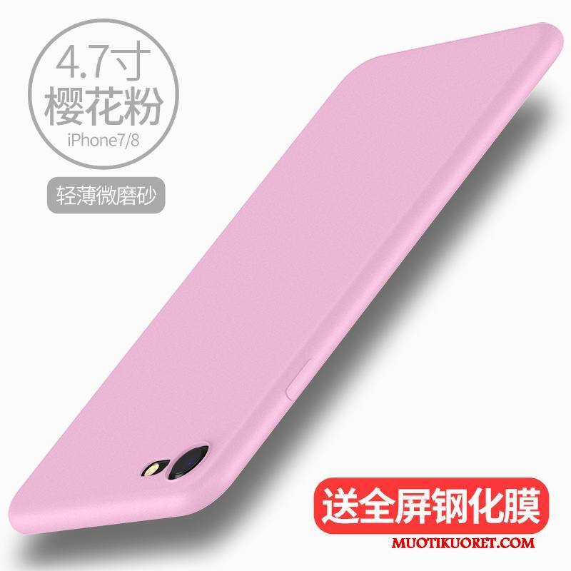 iPhone 7 Kuori Pesty Suede Uusi Ohut Silikoni Keltainen Valkoinen Puhelimen Kuoret