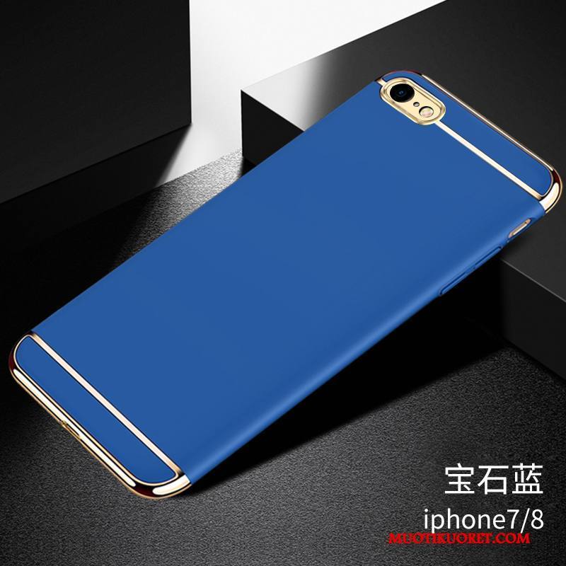 iPhone 7 Kuori Puhelimen Kuoret Musta Trendi Pesty Suede Kotelo Kova Murtumaton