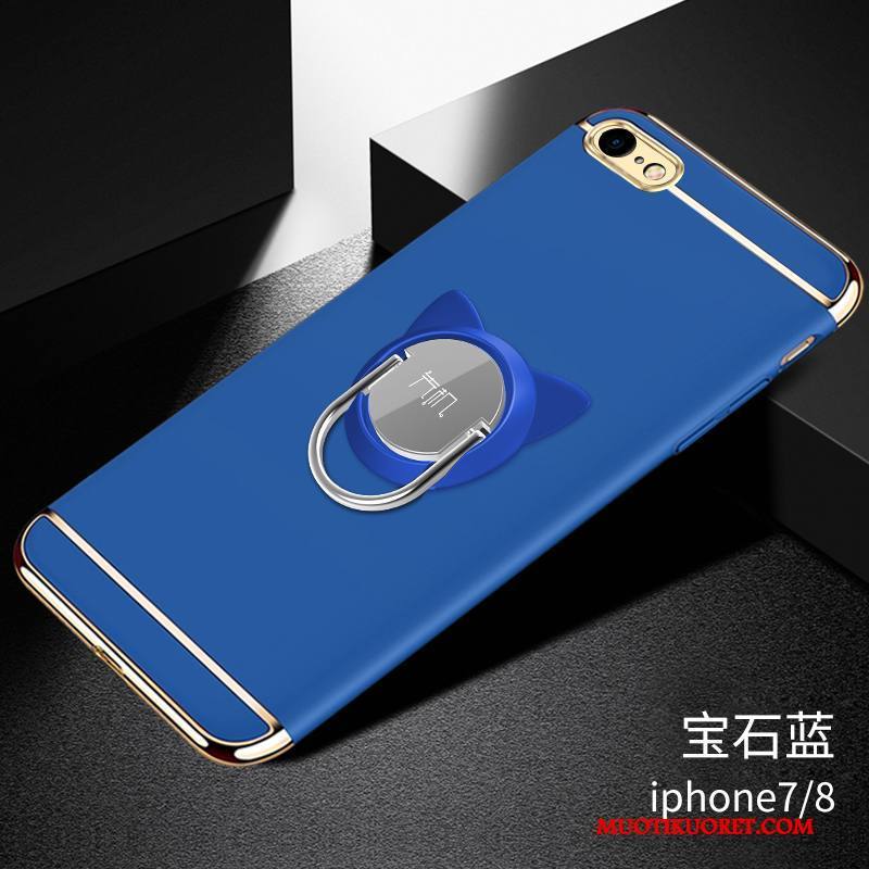 iPhone 7 Kuori Puhelimen Kuoret Musta Trendi Pesty Suede Kotelo Kova Murtumaton