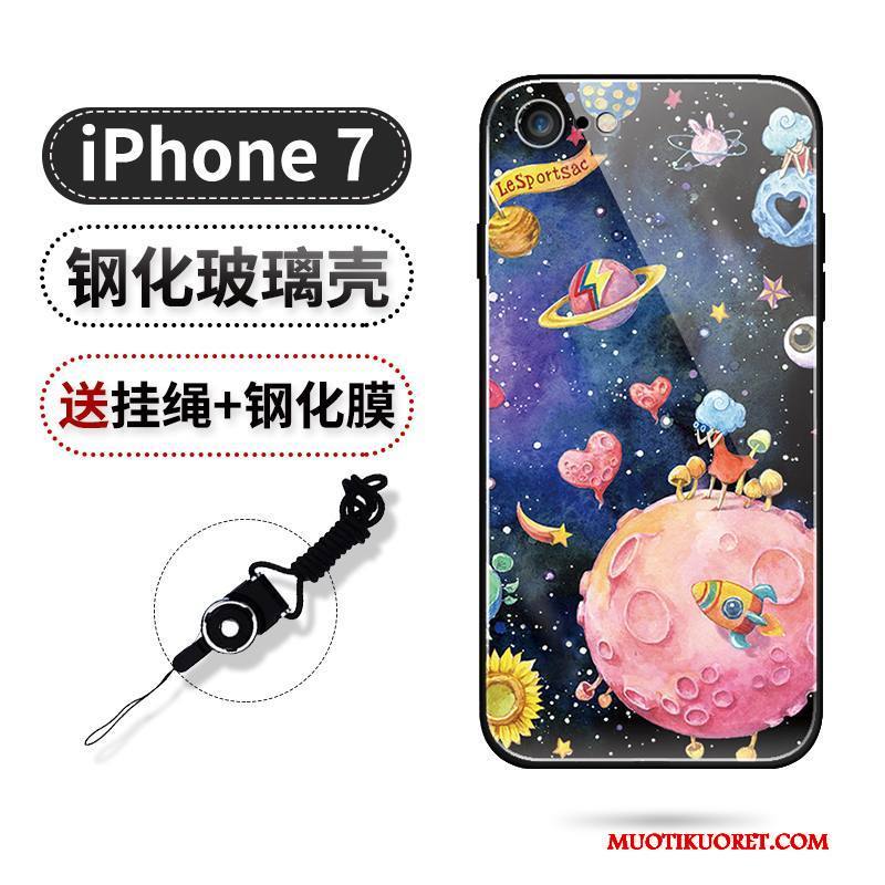iPhone 7 Kuori Tide-brändi Persoonallisuus Puhelimen Kuoret Suojaus Uusi Musta Kotelo