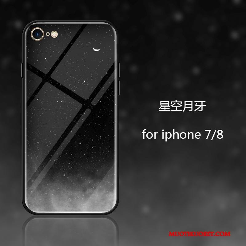 iPhone 7 Kuori Trendi Persoonallisuus Lasi Puhelimen Kuoret Luova Uusi Sininen