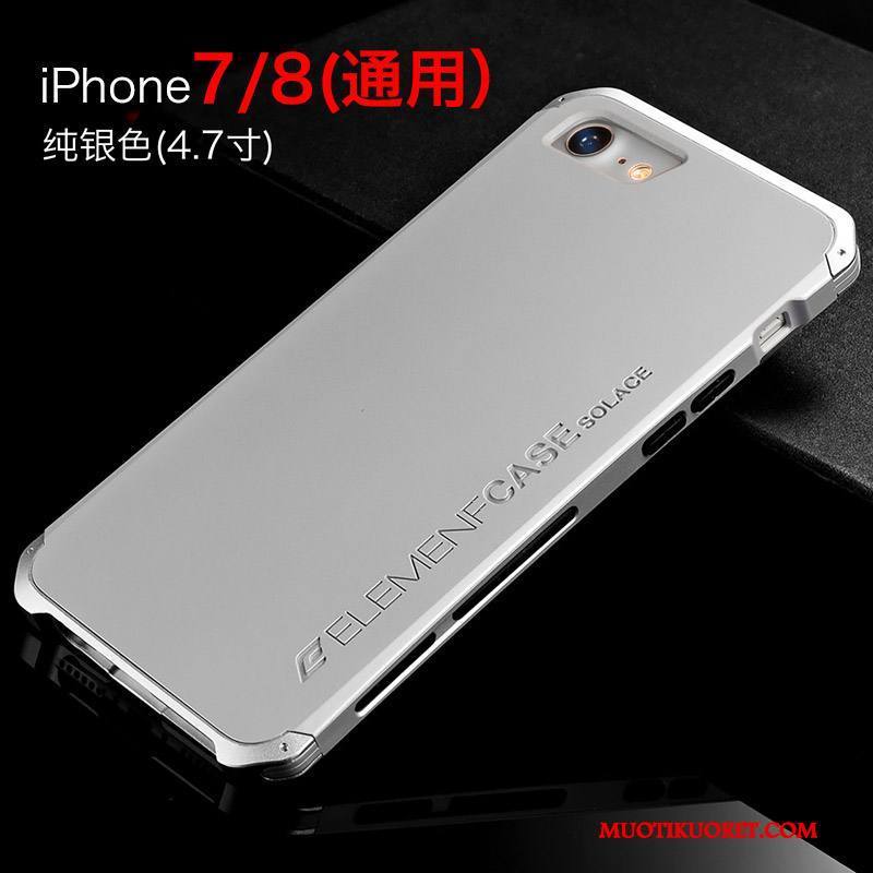 iPhone 7 Kuori Uusi Musta Punainen Kehys Puhelimen Kuoret Trendi Metalli