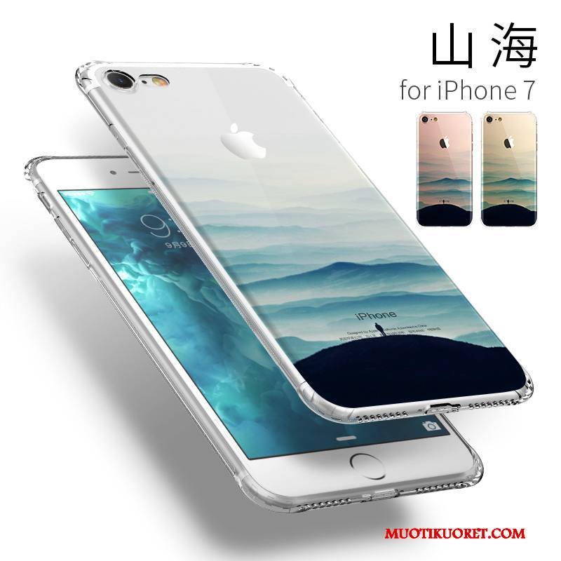 iPhone 7 Kuori Uusi Persoonallisuus Kotelo Luova Murtumaton Sininen Trendi