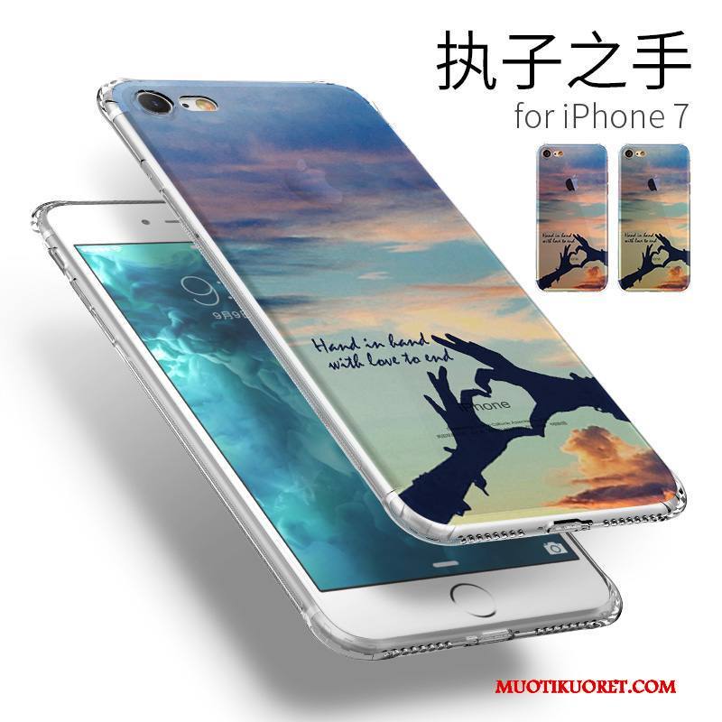 iPhone 7 Kuori Uusi Persoonallisuus Kotelo Luova Murtumaton Sininen Trendi