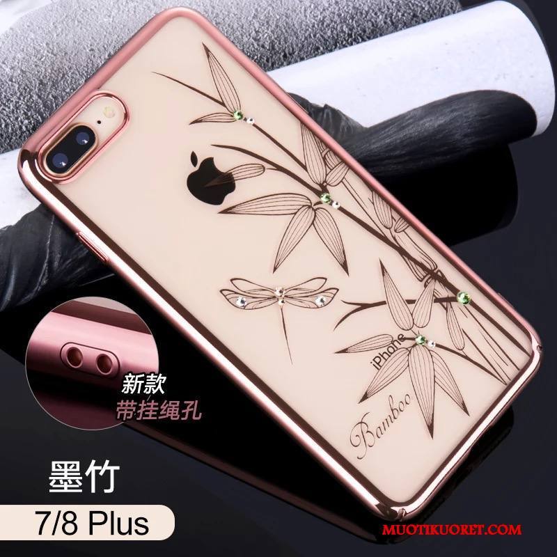 iPhone 7 Plus Kuori Puhelimen Kuoret All Inclusive Ylellisyys Tyylikäs Läpinäkyvä Murtumaton Ripustettavat Koristeet
