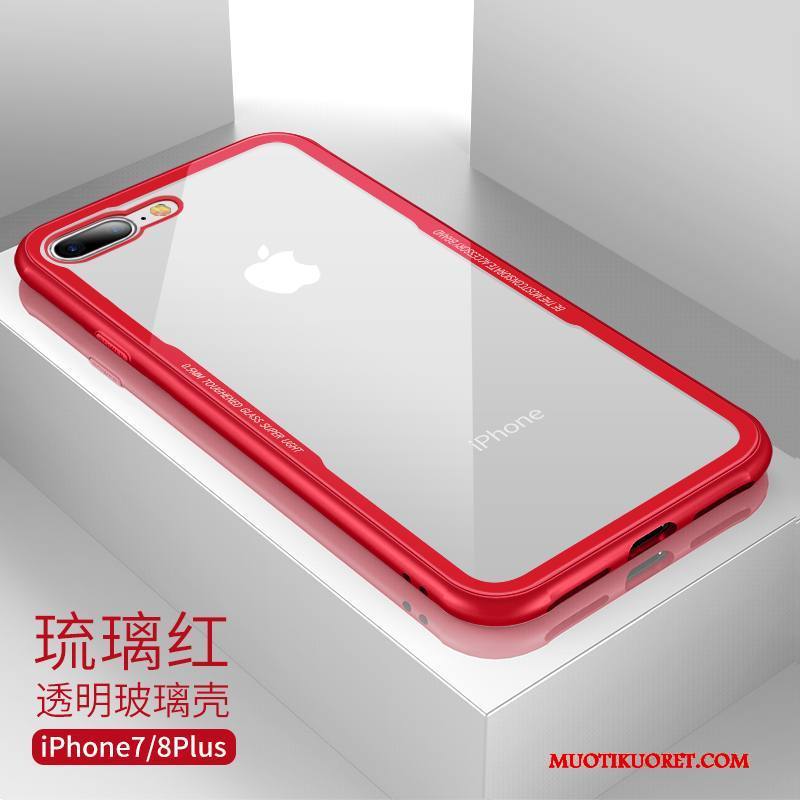 iPhone 7 Plus Kuori Ultra Kotelo Lasi Uusi Musta Ohut Murtumaton