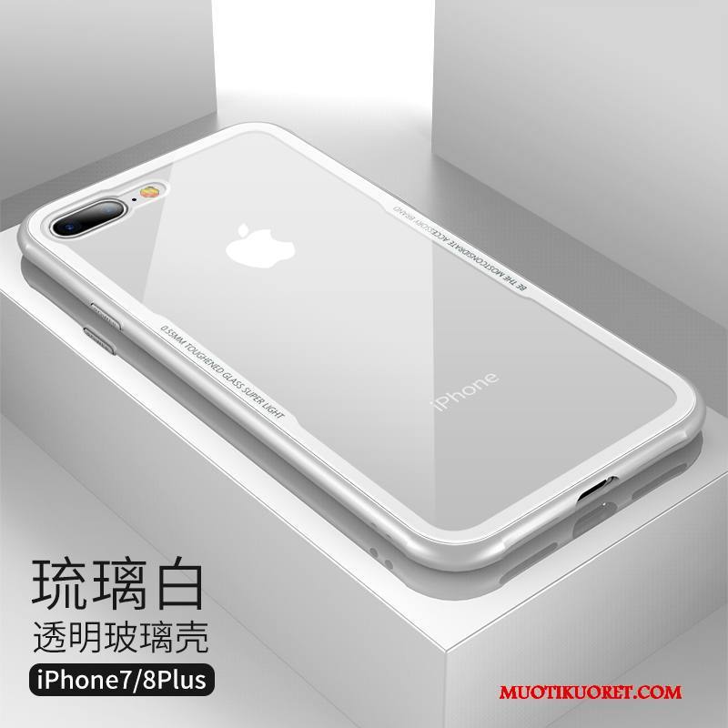 iPhone 7 Plus Kuori Ultra Kotelo Lasi Uusi Musta Ohut Murtumaton