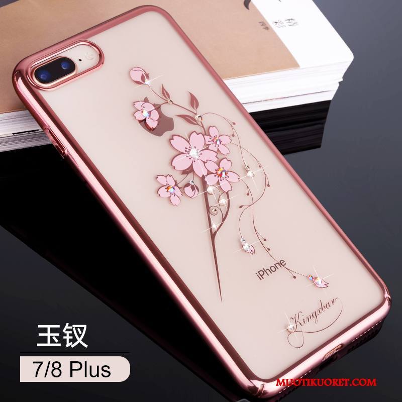 iPhone 7 Plus Kuori Uusi Kotelo Ripustettavat Koristeet Murtumaton Punainen Trendi Strassi