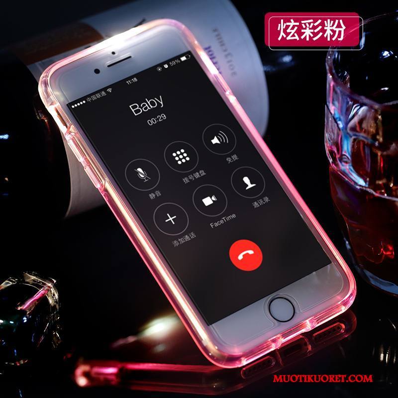 iPhone 8 Kova Läpinäkyvä Kuori Sininen Viileä Puhelimen Kuoret Kotelo