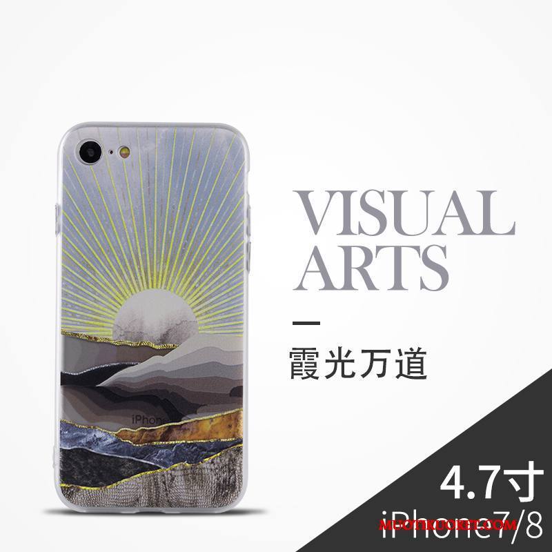 iPhone 8 Kuori Harmaa Kotelo All Inclusive Suojaus Puhelimen Kuoret Murtumaton Taide