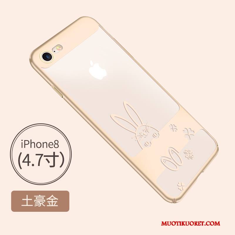 iPhone 8 Kuori Silikoni Kulta Ultra Puhelimen Kuoret All Inclusive Pehmeä Neste Persoonallisuus