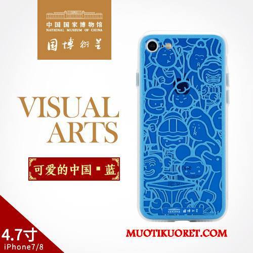 iPhone 8 Kuori Suojaus Kotelo Taide Punainen Puhelimen Kuoret Kiinalainen Tyyli