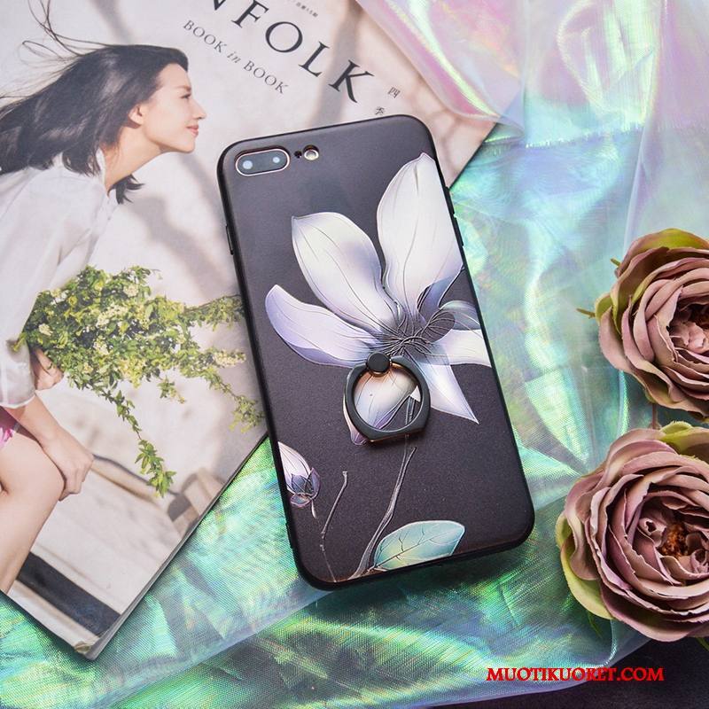 iPhone 8 Kuori Violetti Silikoni All Inclusive Taide Puhelimen Kuoret Kotelo Murtumaton