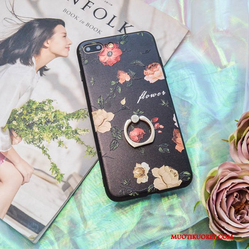 iPhone 8 Kuori Violetti Silikoni All Inclusive Taide Puhelimen Kuoret Kotelo Murtumaton