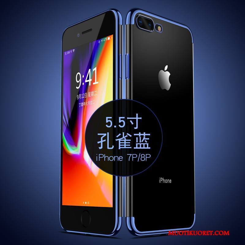 iPhone 8 Plus Kuori All Inclusive Kotelo Pehmeä Neste Ohut Ultra Silikoni Läpinäkyvä