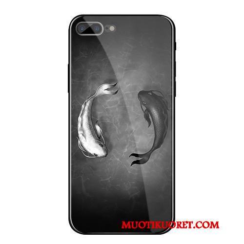 iPhone 8 Plus Kuori All Inclusive Lasi Pehmeä Neste Murtumaton Puhelimen Kuoret Luova Kotelo