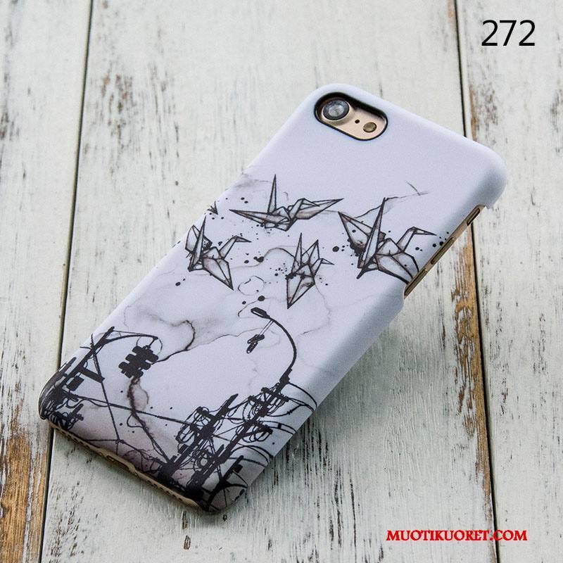 iPhone 8 Plus Kuori Kova Kotelo Uusi Pesty Suede Murtumaton Suojaus
