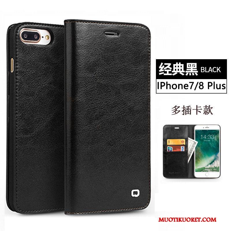 iPhone 8 Plus Kuori Kuoret Puhelimen Suojaus Liiketoiminta Kotelo Puhelimen Kuoret Aito Nahka
