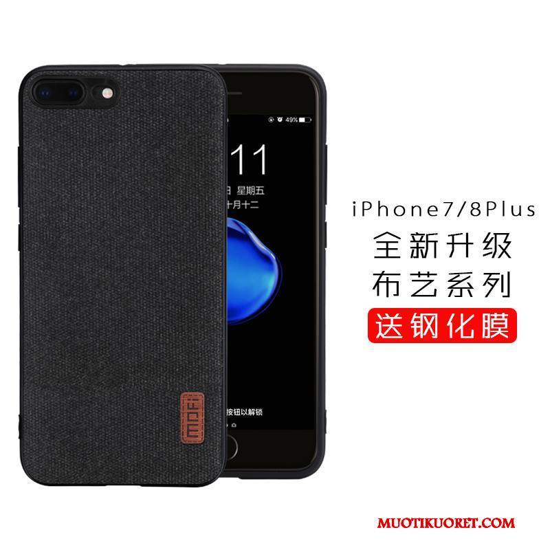 iPhone 8 Plus Kuori Murtumaton Tide-brändi Puhelimen Kuoret Kotelo Silikoni All Inclusive Harmaa
