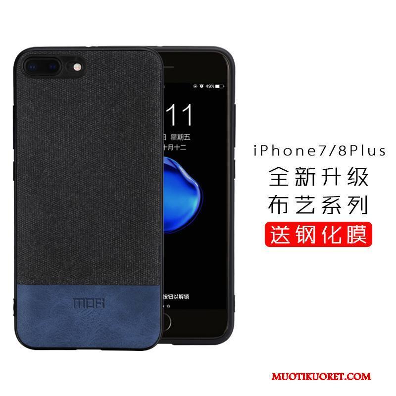 iPhone 8 Plus Kuori Murtumaton Tide-brändi Puhelimen Kuoret Kotelo Silikoni All Inclusive Harmaa