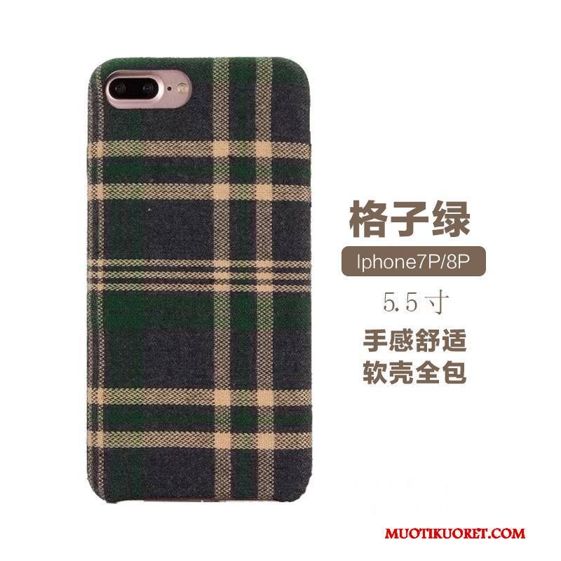 iPhone 8 Plus Kuori Pleedi Punainen Puhelimen Kuoret Musta Murtumaton All Inclusive Columbia